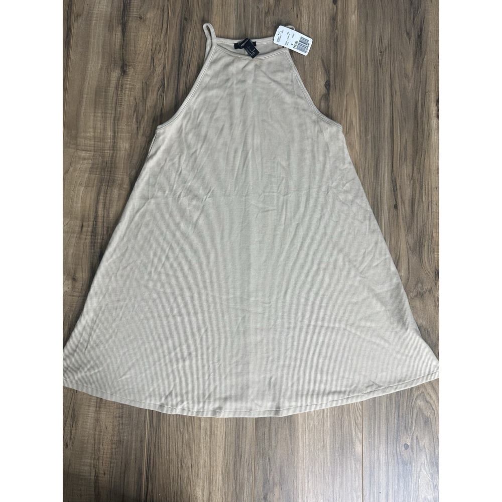 Forever 21 Women's Spaghetti Strap Loose Dress Size Small Beige